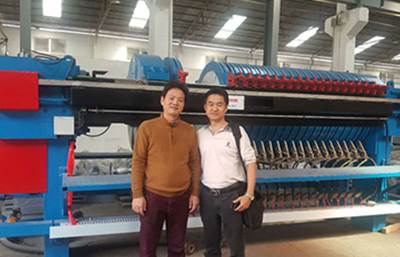 热烈欢迎马来西亚客户参观金凯地压滤机生产制